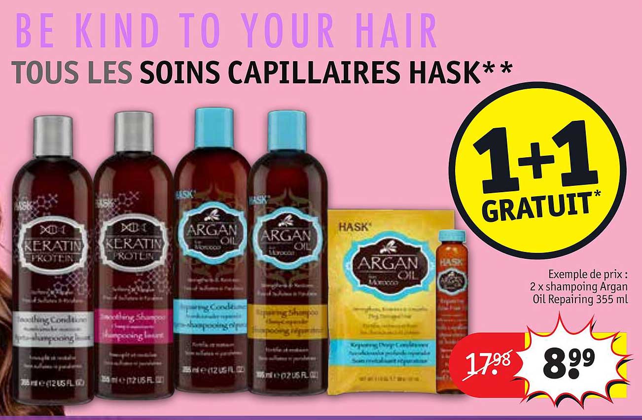 2 x  shampoing argan oil repairing 355 ml