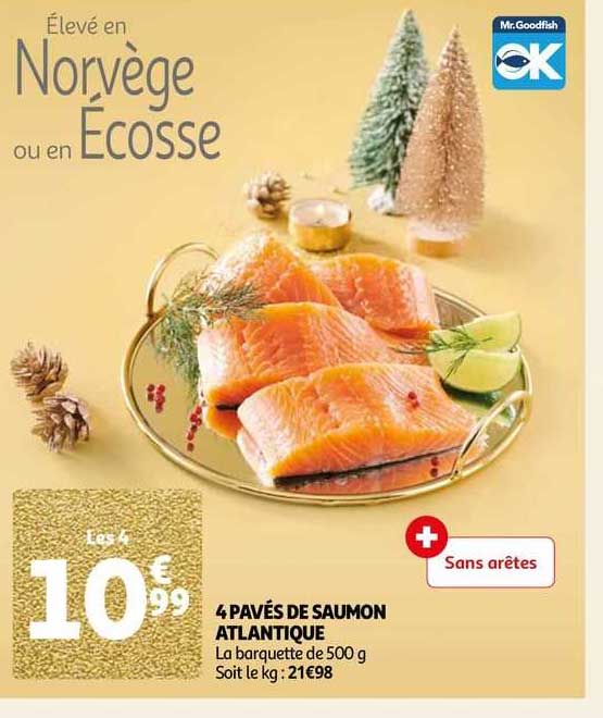 4 Pavés De Saumon Atlantique