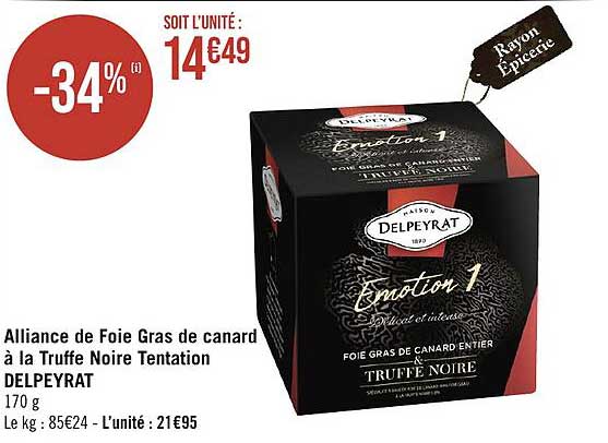 alliance de foie gras de canard à la truffe noire tentation delpeyrat