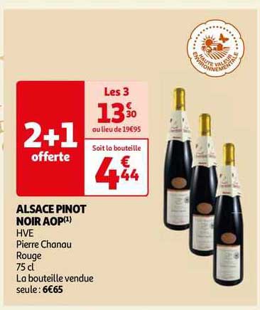 alsace pinot noir aop hve pierre chanau rouge