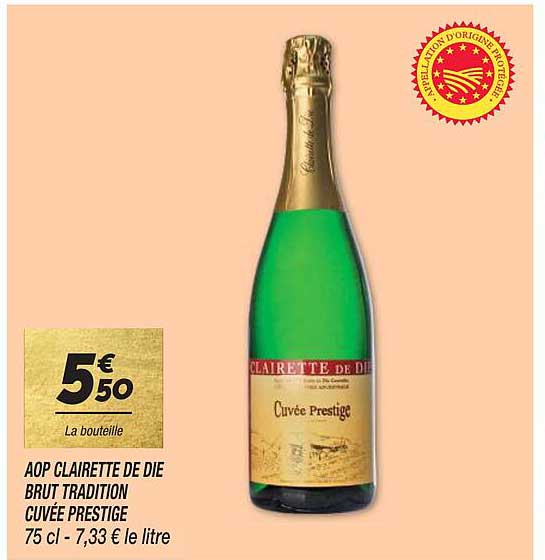 aop clairette de die brut tradition cuvée prestige