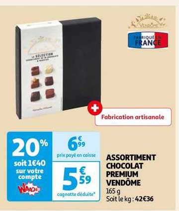 assortiment chocolat premium vendôme