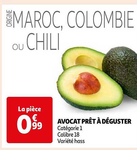 avocat prêt à déguster