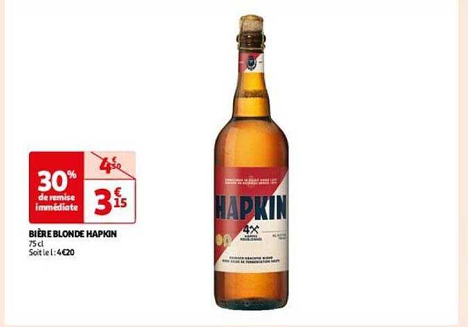 bière blonde hapkin