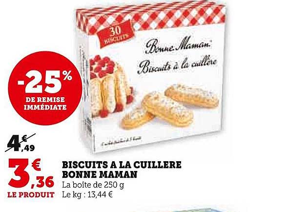 biscuits à la cuillère bonne maman