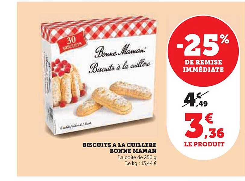 biscuits à la cuillère bonne maman