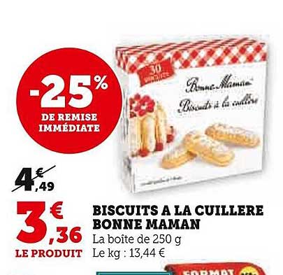 biscuits à la cuillère bonne maman