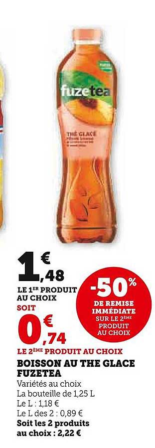 Boisson Au Thé Glacé Fuzetea