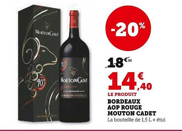 bordeaux aop rouge mouton cadet