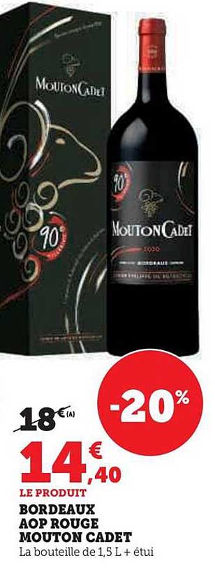 bordeaux aop rouge mouton cadet