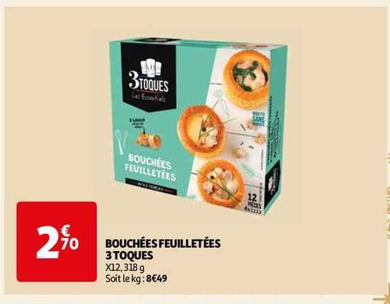 bouchées feuilletées 3 toques