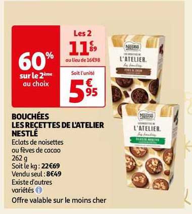 bouchées les recettes de l'atelier nestlé