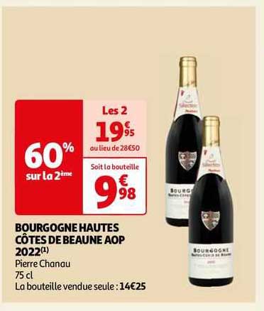 bourgogne hautes côtes de beaune aop 2022 pierre chanau