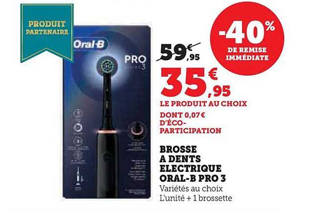 brosse à dents électrique oral-b pro 3