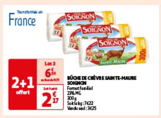 Bûche De Chèvre Sainte-maure Soignon