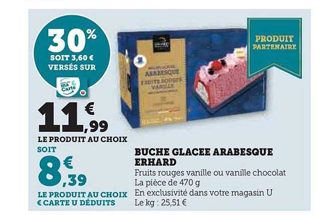 Bûche Glacée Arabesque Erhard