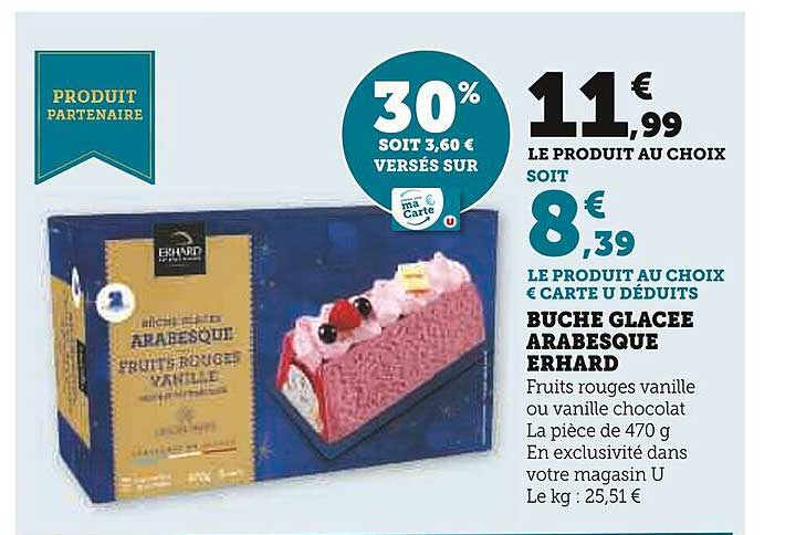 Bûche Glacée Arabesque Erhard