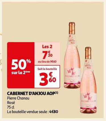 cabernet d'anjou aop pierre chanau rosé