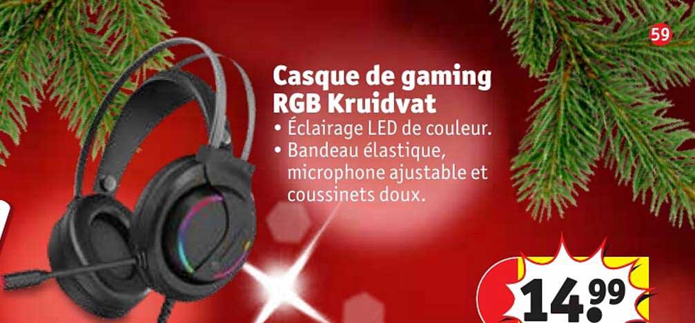 Casque De Gaming Rgb Kruidvat