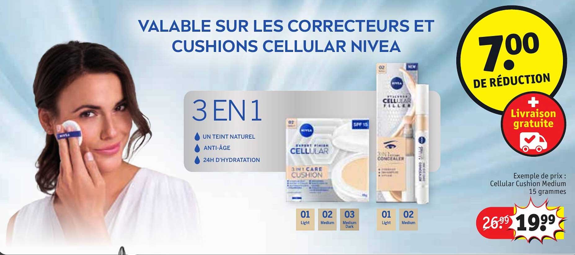 cellular cushion medium 15 gammes nivea