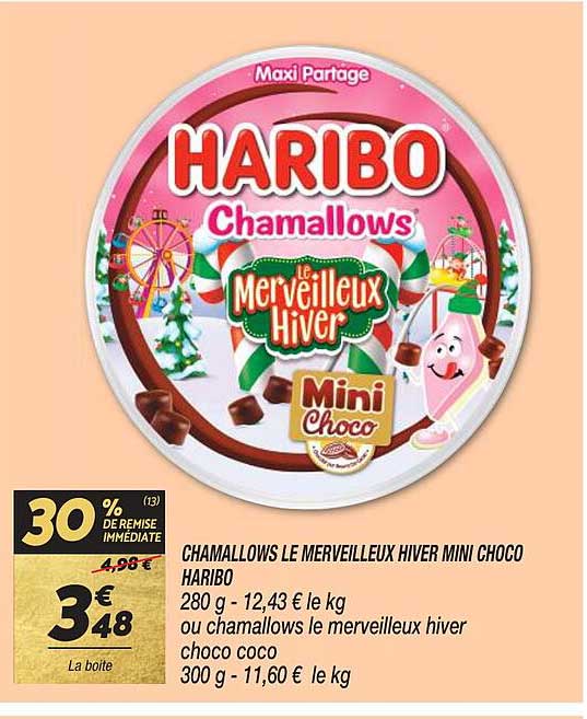 Chamallows Le  Merveilleux Hiver Mini Choco Haribo