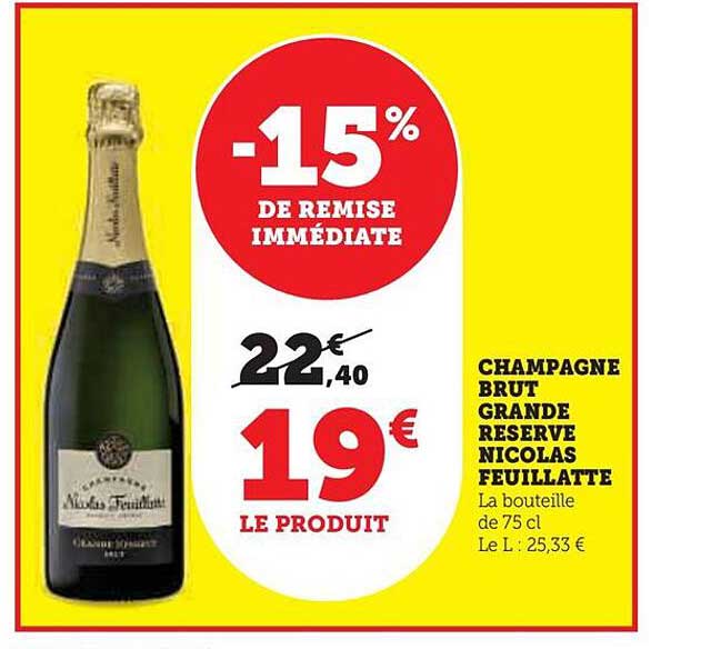 Champagne Brut Grande Réserve Nicolas Feuillate