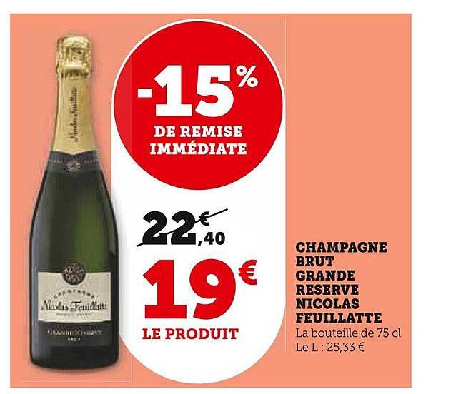 champagne brut grande réserve nicolas feuillatte