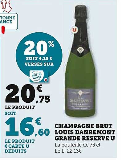 champagne brut louis danremont grande réserve u