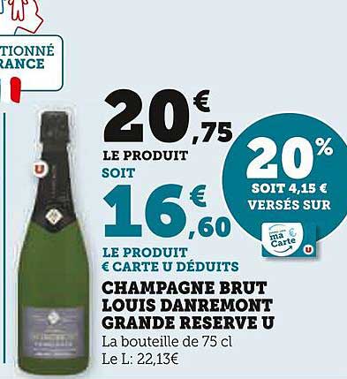 champagne brut louis danremont grande réserve u
