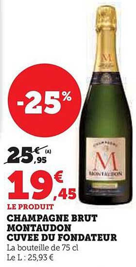 Champagne Brut Montaudon Cuvée Du Fondateur