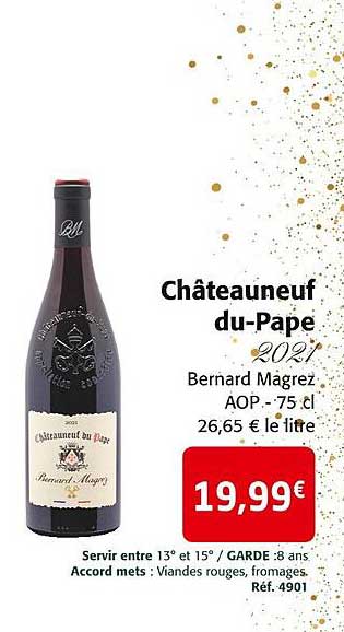 châteauneuf du-pape 2021 bernard magrez aop