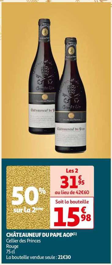 châteauneuf du pape aop cellier des princes rouge