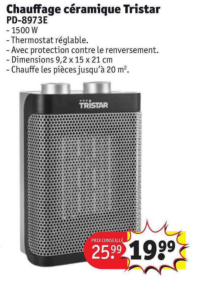 Chauffage Céramique Tristar