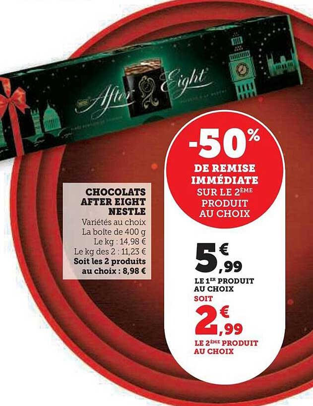 chocolats after eight nestlé