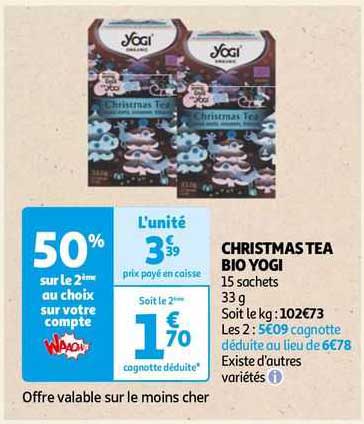 christmas tea bio yogi