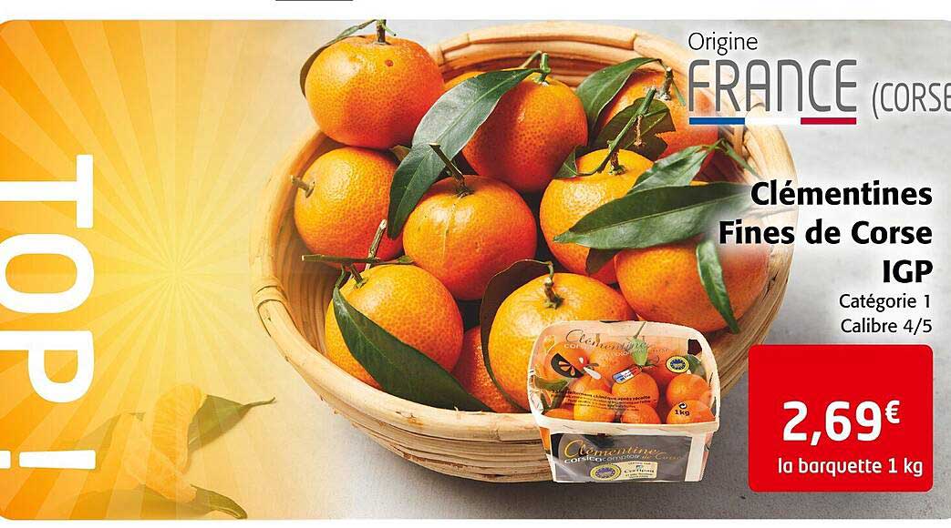 clémentines fines de corse igp