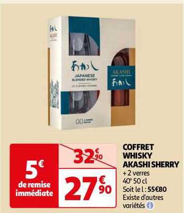 coffret whisky akashi sherry