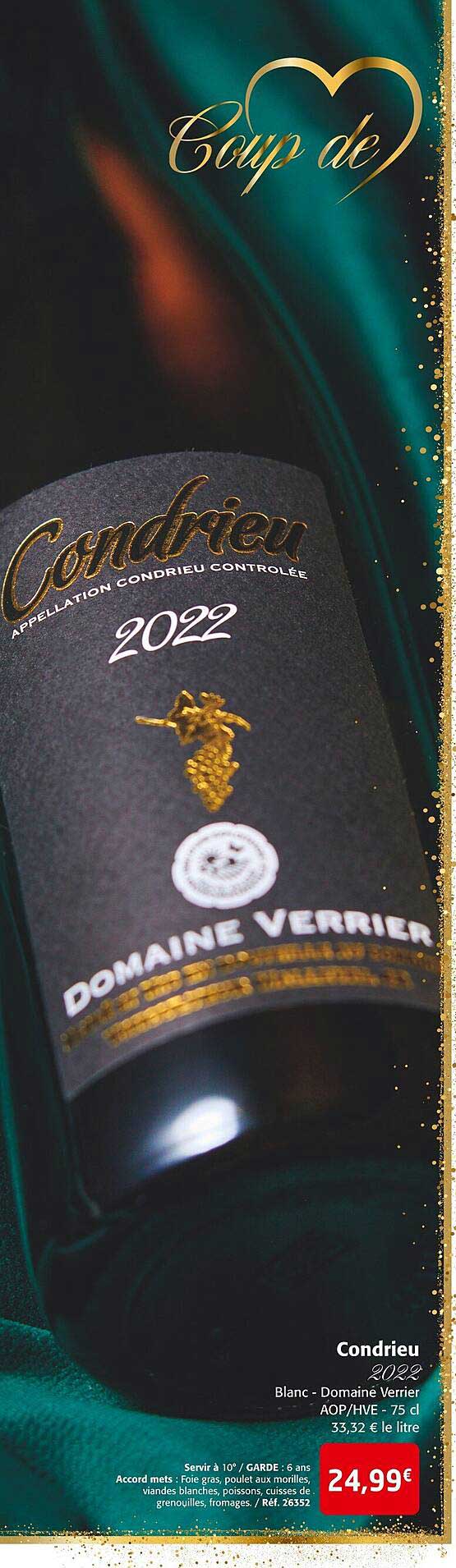 condrieu 2022 blanc - domaine verrier aop/hve