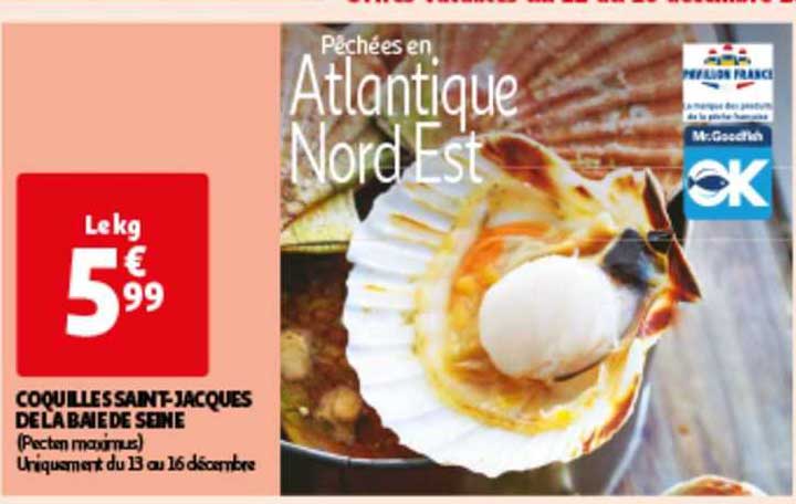 coquilles saint-jacques de la baie de seine