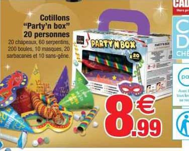cotillons "party'n box" 20 personnes