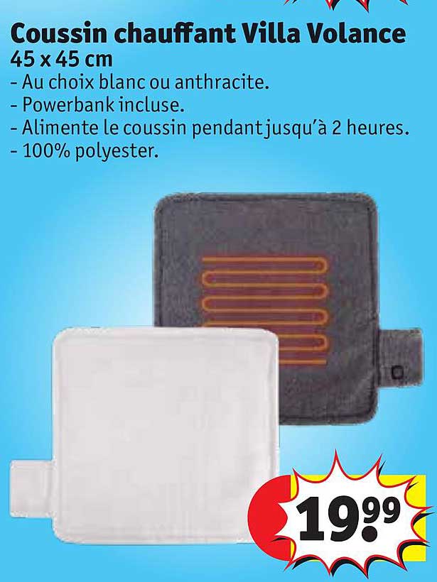 coussin chauffant villa volance