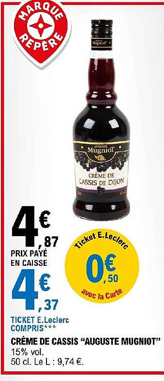 crème de cassis "auguste mugniot"