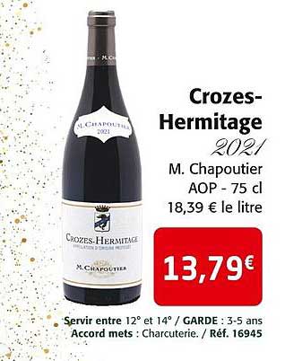 crozes-hermitage 2021 m. chapoutier aop