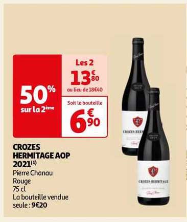 crozes hermitage aop 2021 pierre chanau rouge