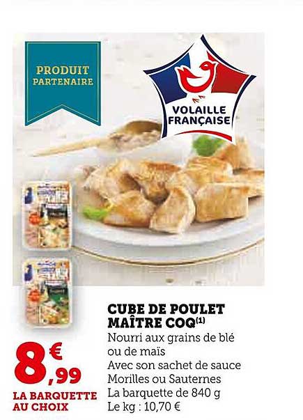 cube de poulet maître coq