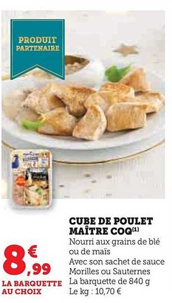 cube de poulet maître coq