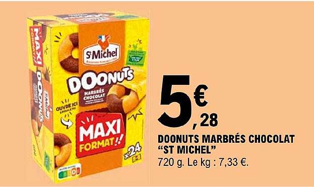 Doonuts Marbrés Chocolat "st Michel"