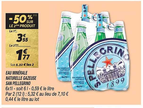 eau minérale naturelle gazeuse san pellegrino