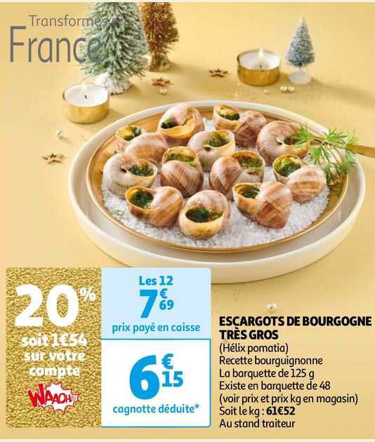 escargots de bourgogne très gros