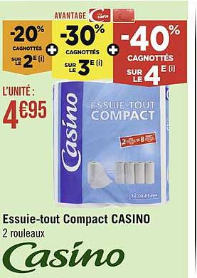 essuie-tout compact casino